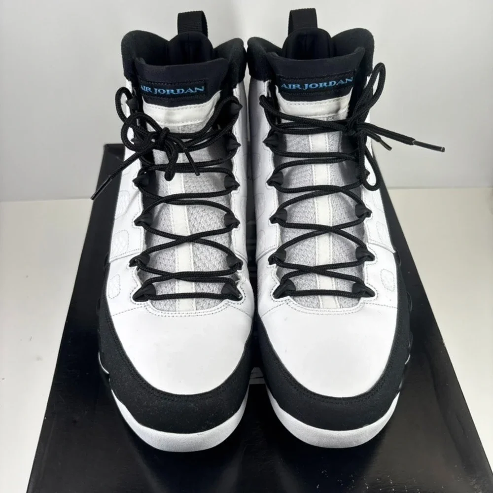 Nike Air Jordan 9 Retro University Blue Men's 13 White/Black Sneakers CT8019-140